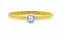 Adelia´s Fingerring »585 Gold Ring mit Zirkonia«, Goldschmuck für Damen