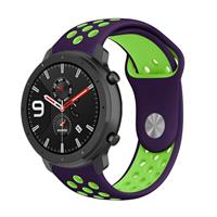Strap-it Xiaomi Amazfit GTR sport band (paars/groen)