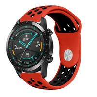 Strap-it Huawei Watch GT sport band (rood/zwart)