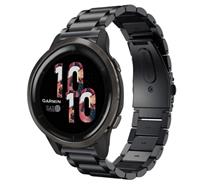 Strap-it Garmin Venu 2 stalen band - 45mm - zwart