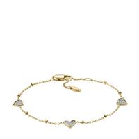 Fossil Sieraad 'Sutton' Dames RVS Armband - Goud JF03940710