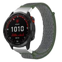 Strap-it Garmin Fenix 7 nylon band (groen)