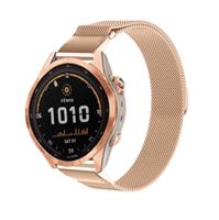 Strap-it Garmin Fenix 7s Milanese band (rosé goud)