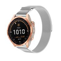 Strap-it Garmin Fenix 7s Milanese band (zilver)