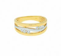 Adelia´s Fingerring »333 Gold Ring mit Zirkonia«, Goldschmuck für Damen