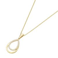 Luigi Merano Goldkette »in Tropfen-Form mit Zirkonia, Gold 375«