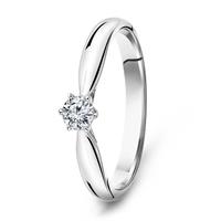 Diamonde Witgouden diamanten solitair ring