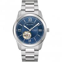 Bulova 96A281 Herren-Armbanduhr Automatik Classic Stahl/Blau