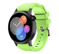 Strap-it Huawei Watch GT 3 42mm siliconen bandje (lichtgroen)