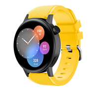 Strap-it Huawei Watch GT 3 42mm siliconen bandje (geel)