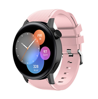 Strap-it Huawei Watch GT 3 42mm siliconen bandje (lichtroze)