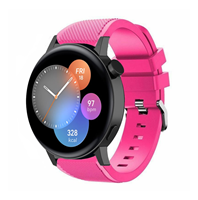 Strap-it Huawei Watch GT 3 42mm siliconen bandje (knalroze)