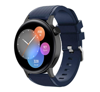Strap-it Huawei Watch GT 3 42mm siliconen bandje (donkerblauw)