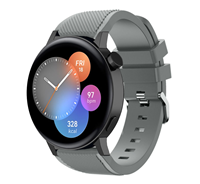 Strap-it Huawei Watch GT 3 42mm siliconen bandje (grijs)