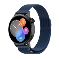 Strap-it Huawei Watch GT 3 42mm Milanese band (blauw)