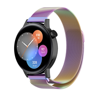 Strap-it Huawei Watch GT 3 42mm Milanese band (regenboog)