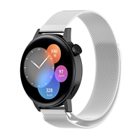 Strap-it Huawei Watch GT 3 42mm Milanese band (zilver)