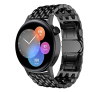 Strap-it Huawei Watch GT 3 42mm stalen draak band (zwart)