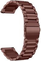Strap-it Stalen horlogeband 20mm - universeel - brons/goud