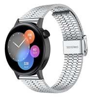 Strap-it Huawei Watch GT 3 42mm luxe stalen bandje (zilver)
