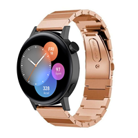 Strap-it Huawei Watch GT 3 42mm metalen bandje (Rosé goud)