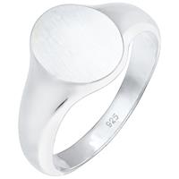 KUZZOI Heren Zegel Basic Minimaal Robuust Mat in 925 Sterling Zilver Zilver