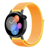 Strap-it Huawei Watch GT 3 42mm nylon band (lichtgeel)