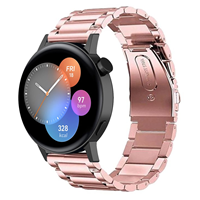 Strap-it Huawei Watch GT 3 42mm stalen band (roze)