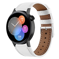 Strap-it Huawei Watch GT 3 42mm bandje leer (wit)