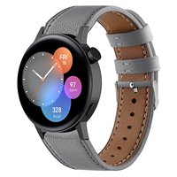 Strap-it Huawei Watch GT 3 42mm bandje leer (grijs)