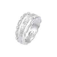 Elli Dames Bandringen Golfballen van verguld 925 Sterling Zilver