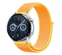 Strap-it Huawei Watch GT 3 46mm nylon band (lichtgeel)