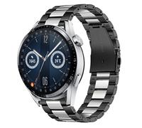 Strap-it Huawei Watch GT 3 46mm stalen band (zwart/zilver)