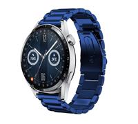 Strap-it Huawei Watch GT 3 46mm stalen band (blauw)