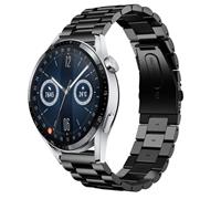 Strap-it Huawei Watch GT 3 46mm stalen band (zwart)