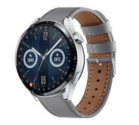 Strap-it Huawei Watch GT 3 46mm bandje leer (grijs)