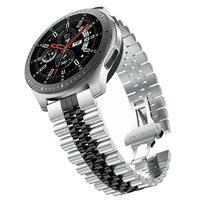 Strap-it Fossil Gen 6 - 44mm Jubilee stalen band (zilver/zwart)