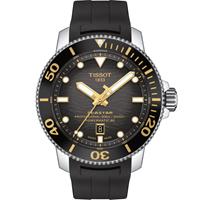 Tissot seastar 2000 professional (600m) black / gold powermatic 80