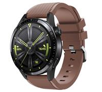 Strap-it Huawei Watch GT 3 46mm siliconen bandje (koffiebruin)