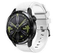 Strap-it Huawei Watch GT 3 46mm siliconen bandje (wit)