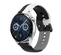 Strap-it Huawei Watch GT 3 46mm triple sport band (zwart-wit-grijs)