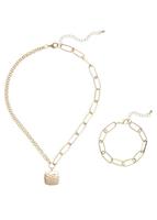 Lascana Set van kettingen en armband , schakelketting en -armband als set