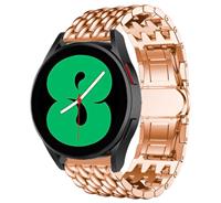 Strap-itÂ Strap-it Samsung Galaxy Watch 4 - 44mm stalen draak bandje (rosÃ© goud)