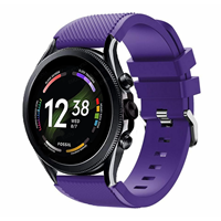 Strap-itÂ Strap-it Fossil Gen 6 - 44mm siliconen bandje (paars)