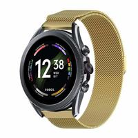 Strap-itÂ Strap-it Fossil Gen 6 - 42mm Milanese band - goud