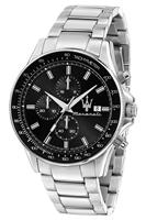 Maserati R8873640015 Herren-Chronograph Sfida Stahl/Schwarz