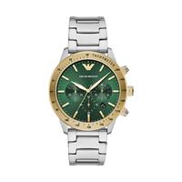 Emporio Armani Mario Heren Horloge Zilverkleurig AR11454