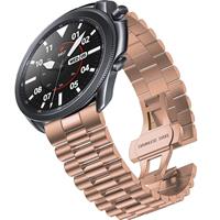 Strap-itÂ Strap-it Samsung Galaxy Watch 3 45mm Presidential stalen band (rosÃ© goud)