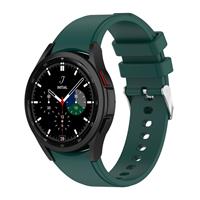 Strap-itÂ Strap-it Samsung Galaxy Watch 4 Classic 46mm siliconen bandje (donkergroen)
