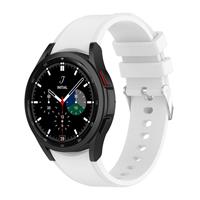 Strap-itÂ Strap-it Samsung Galaxy Watch 4 Classic 46mm siliconen bandje (wit)
